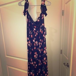 Lulus Brand New Off Shoulder Long Floral Dress